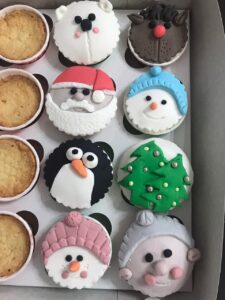 2D Christmas Cupcakes Toppers by Dedells Students